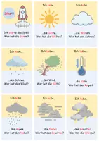 Vorschau - Spiele - Ich habe… Wer hat? – Wetter & Wasserkreislauf | DaZ & Klasse 1 Sprachspiel - Deckblatt