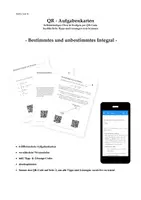 Vorschau - Stationenlernen - Stationsarbeit bestimmtes und unbestimmtes Integral - Deckblatt