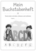 Vorschau - Unterrichtsreihen - Buchstabeneinführung Deutsch - Buchstaben Schreiben Lernen Übungsheft Klasse 1/2 - Seite 1