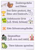 Vorschau - Bildkarten - Märchenmerkmale Plakat für den Klassenraum (5.Schuljahr) - Deckblatt