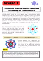 Vorschau - Arbeitsblätter - Atombau Gruppenatbeit: Protonen, Neutronen & Elektronen - Seite 1