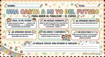 Vista previa - Hojas de trabajo - Carta a mi yo del futuro - fin de curso - comienzo de curso - página 3