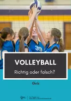 Vorschau - Arbeitsblätter - Volleyball ⎮ Richtig oder falsch - Rätsel für Klasse 5 bis 8 - Deckblatt