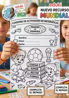 Vista previa - Hojas de trabajo - Cuaderno de Matemáticas EL MUNDIAL - Portada