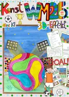 Vorschau - Arbeitsblätter - Fußball WM Kunst 2026 Kreatives WM-3D-Kunstprojekt - Deckblatt