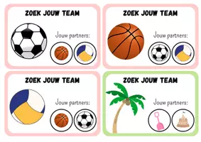 Voorbeeld - Zoek jouw team (groepjes van 3) - Pagina 1