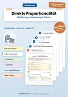 Vorschau - Stationenlernen - Proportionalität und Dreisatz - Klasse 6 - Komplettpaket mit Lösungen - Seite 1
