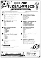 Vorschau - Arbeitsblätter - Quiz zur Fußball-WM 2026 – Wissenscheck - Deckblatt