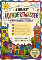 Vorschau - Stundenentwürfe - HUNDERTWASSER - KUNST - GRUNDSCHULE-qlixu - Deckblatt