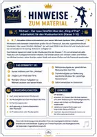 Vorschau - Arbeitsblätter - Fragen zum Film: Michael Jackson - Musik Jg.7-10 - Seite 1