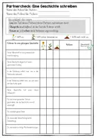Vorschau - Arbeitsblätter - Geschichte schreiben/ Textüberarbeitung: Partnercheck mit Checkliste - Seite 1