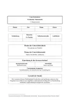 Vorschau - Stundenentwürfe - Unterrichtsentwurf "Würfelgebäude beschreiben" 3. Klasse - Deckblatt