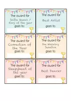 Vorschau - Bildkarten - End of the Year Awards Auszeichnungen Sek I Englisch - Seite 3