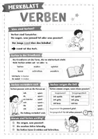 Vorschau - Arbeitsblätter - Übungsheft & Merkblatt Verben - Tunwörter Deutsch Grammatik Klasse 2 & 3 - Seite 3