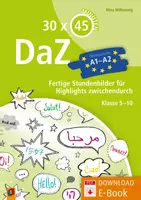 Vorschau - Stundenentwürfe - DaZ – Niveaustufe A1-A2: Fertige Stundenbilder für Highlights zwischendurch – Klasse 5-10 - Deckblatt