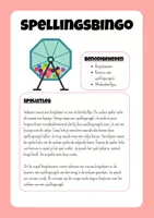 Voorbeeld - Spellingsbingo met spellingsregels - Pagina 1