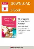 Vorschau - Stundenentwürfe - 30 x soziales Lernen für 45 Minuten – Klasse 3/4 – Band 1: Fertige Stunden zur Förderung der Sozialkompetenz - Seite 1