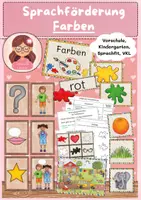 Vorschau - Stundenentwürfe - Sprachförderung Farben (Vorschule, VKL, Sprachfit) - Deckblatt