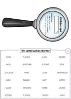 Vorschau - Arbeitsblätter - Wortarten: Lupen und Miniheft Kl.2/3 - Seite 3