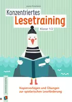 Vorschau - Arbeitsblätter - Konzentriertes Lesetraining – Klasse 1/2: Kopiervorlagen und Übungen zur spielerischen Leseförderung - Deckblatt