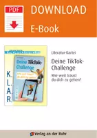 Vorschau - Arbeitsblätter - Literaturkartei Deine TikTok-Challenge - Wie weit traust du dich zu gehen? - Seite 1