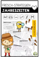 Vorschau - Arbeitsblätter - FRESCH-Strategien: Wörterdetektiv zu Jahreszeiten & Festen | Rechtschreibung 3./4. Klasse - Deckblatt