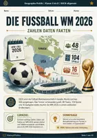 Vorschau - Arbeitsblätter - Die Fußball WM 2026 in Zahlen Daten und Fakten - Deckblatt