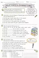 Vorschau - Arbeitsblätter - Relativsätze und Zeichensetzung - Seite 1