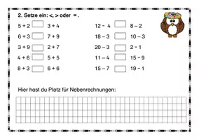 Vorschau - Arbeitsblätter - Übungsheft Plus & Minus mit und ohne ZÜ bis 20 - Seite 3