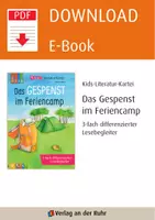 Vorschau - Arbeitsblätter - Das Gespenst im Feriencamp – 3-fach differenzierter Lesebegleiter: Begleitmaterial zur Klassenlektüre - Seite 1