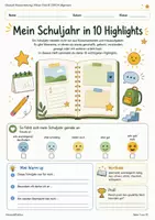 Vorschau - Arbeitsblätter - Mein Schuljahr in 10 Highlights Erinnern Ordnen und Weiterdenken - Deckblatt