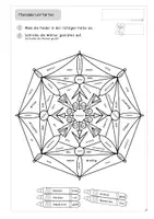 Vorschau - Arbeitsblätter - Mandala Wortarten I Ausmalbild I Lies und male - Seite 1