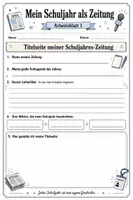 Vorschau - Arbeitsblätter - Mein Schuljahr als Zeitung - Schuljahresrückblick - Seite 2