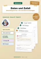 Vorschau - Stundenentwürfe - Baumdiagramme · Klasse 10 · mit und ohne Zurücklegen - Deckblatt