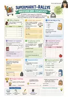 Vorschau - Arbeitsblätter - Supermarkt-Rallye Mathematik - Deckblatt