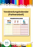 Vorschau - Anderer Materialtyp - Verabredungskalender (Partnerarbeit mal anders) - Deckblatt