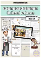 Vorschau - Unterrichtsreihen - Vorgangsbeschreibung - Rezepte verfassen (Klasse 6/7) - Deckblatt