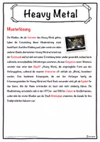 Vorschau - Unterrichtsreihen - Heavy Metal Lückentext mit Wortspeicher Hörverstehen und Suchsel - Seite 2