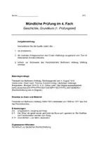 Vorschau - Prüfungsvorbereitung - Mündliche Abiturprüfung Geschichte (EWK; 48er; NS) - Deckblatt