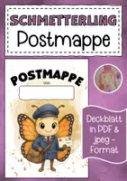 Vorschau - Bildkarten - Schmetterlingsklasse Postmappe Klassentier Schmetterling - Deckblatt