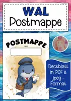 Vorschau - Bildkarten - Walklasse Postmappe Klassentier Wal - Deckblatt