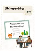 Vorschau - Bildkarten - Fuchsklasse Willkommensschild Elternsprechtag - Deckblatt