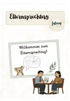 Vorschau - Bildkarten - Koalaklasse Willkommensschild Elternsprechtag - Deckblatt