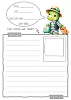 Vorschau - Bildkarten - Dinoklasse Reisetagebuch Klassentier Dino - Seite 3