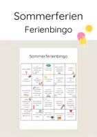 Vorschau - Interaktives Material - Sommerferien Ferienbingo - Deckblatt