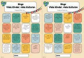 Vorschau - Arbeitsblätter - Kulturelle Vielfalt Bingo-Spiel - Seite 3
