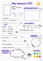 Vorschau - Arbeitsblätter - Mes vacances d‘été - Sketchnotes - Seite 2