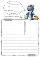 Vorschau - Arbeitsblätter - Walklasse Reisetagebuch Klassentier Wal - Seite 3