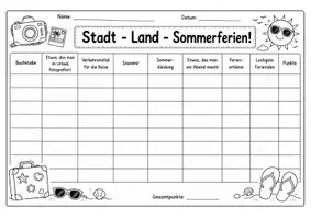 Vorschau - Spiele - Stadt – Land – Sommerferien! | Ferienedition für Schuljahresende & Schulstart - Seite 3