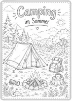 Vorschau - Mal- und Bastelvorlagen - Sommer Ausmalbilder – 4. Klasse ☀️🎨 - Seite 3